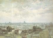 Vincent Van Gogh View of the Roofs of Paris (nn04) oil on canvas